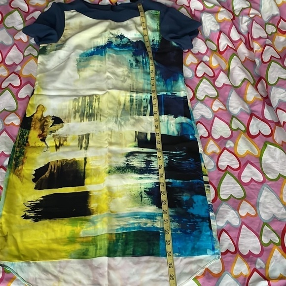 Karen Millen Silk Abstract Dress | Size 8 US - Picture 14 of 14